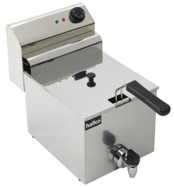 Hallco MSF8T Large Single Tank / Basket Countertop Electric Fryer with Tap
