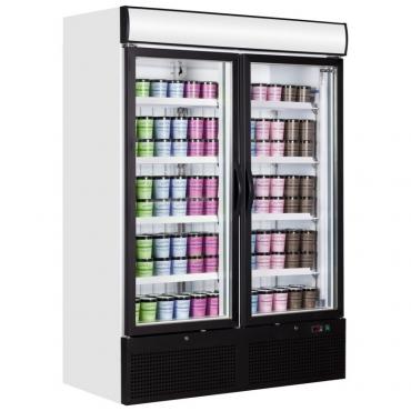 Tefcold NF5000G Double Door Glass Display Freezer - 984L