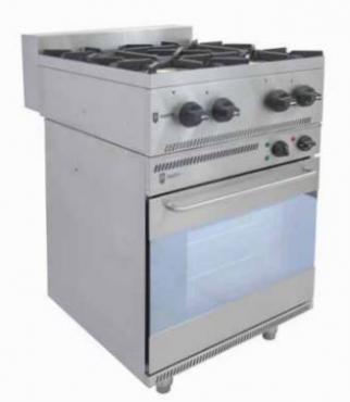 Parry NPEOAG4H/P Dual Fuel 4 Gas Hob & Electric Oven