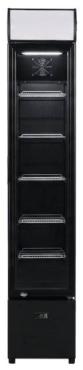 Prodis NT5HC Slimline Single Door Black Finish Upright Bottle Cooler