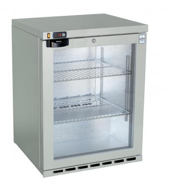 Osborne 160ES/W eCold Commercial Single Door Undercounter 800mm High Bottle Cooler - Silver Finish