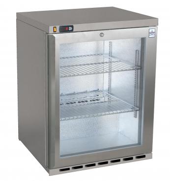 Osborne 160ES/W eCold Commercial Single Door Undercounter 800mm High Bottle Cooler - Stainless Steel Finish