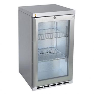 Osborne 50ES/W eCold Commercial Single Door Undercounter 900mm High Bottle Cooler - Silver Finish