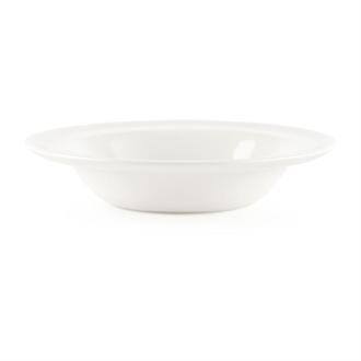 P284 Churchill Whiteware Rimmed Fruit Bowls 190ml