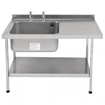 Franke P365 Flat Packed Single Bowl Sink with Left Hand Drainer 1200x 650mm