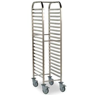 P473 Bourgeat Full Gastronorm Racking Trolley 20 Shelves