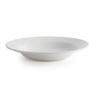 P606 Churchill Whiteware Classic Rimmed Soup Bowls 230mm