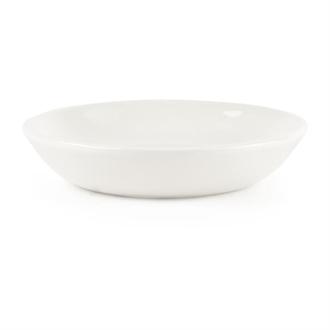 P876 Churchill Plain Whiteware Butter Dish