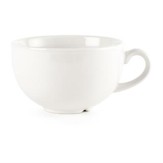 P883 Churchill Plain Whiteware Cappuccino Cups 284ml