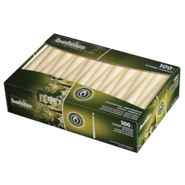 Tapered Ivory 10inch Candles (Pack of 100) - P962 
