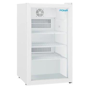 Polar PC011 C-Series Under Counter Display Fridge White 90Ltr