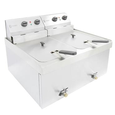 Parry NPDF9 Twin Tank Countertop Electric Fryer