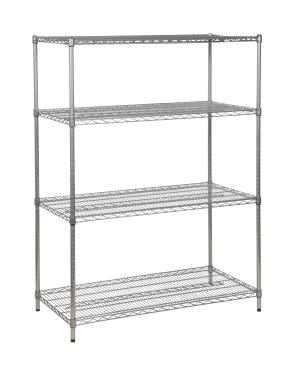 Shelfspan - Eclipse Perma Plus Epoxy Coated 4 Tier Wire Racking / Shelving 355mm Deep x 1625mm High