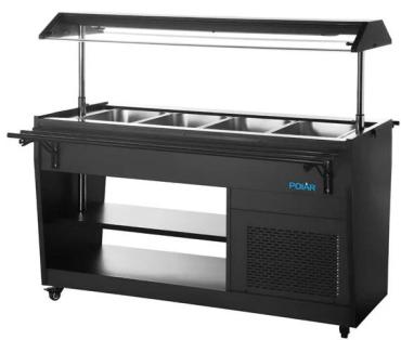 Polar PG007 G-Series Refrigerated Buffet Bar in Black