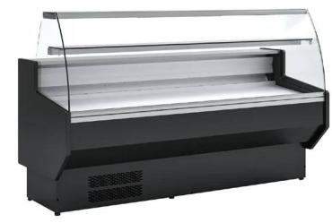 Polar PG015 G-Series Curved Glass Serve Over Counter Fridge 2m