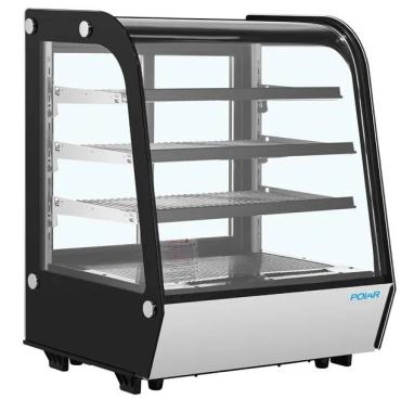 Polar PG026 G-Series Rounded Glass Countertop Display Fridge 145Ltr