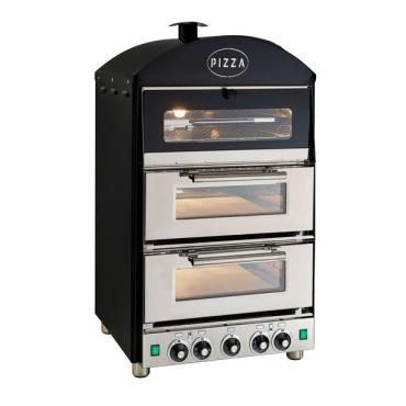 King Edward Pizza King Twin Deck Pizza Oven with Warmer - PK2W