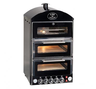 King Edward Pizza King Double Pizza Oven with Warmer