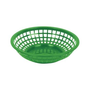 Thunder Group PLBK008G Green Round Fast Food Basket 203mm