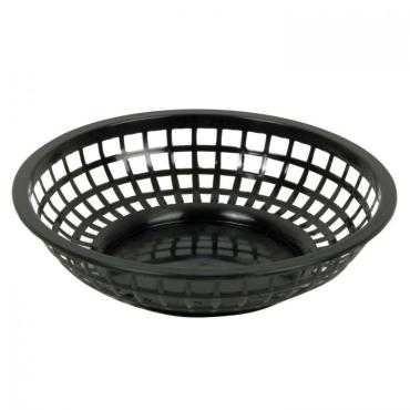 Thunder Group PLBK008K Black Round Fast Food Basket 203mm