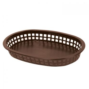 Thunder Group PLBK1034B Brown Oblong Fast Food Basket 273mm