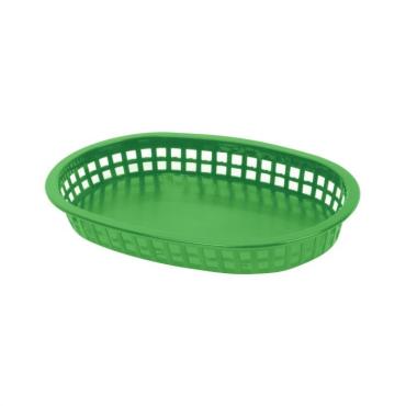 Thunder Group PLBK1034G Green Oblong Fast Food Basket 273mm
