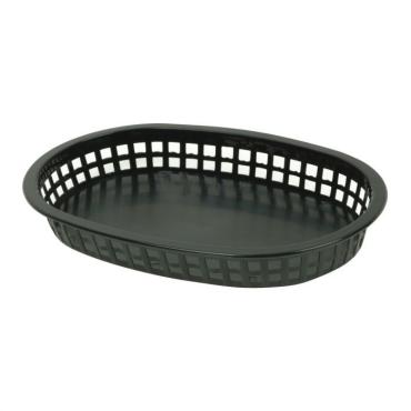 Thunder Group PLBK1034K Black Oblong Fast Food Basket 273mm