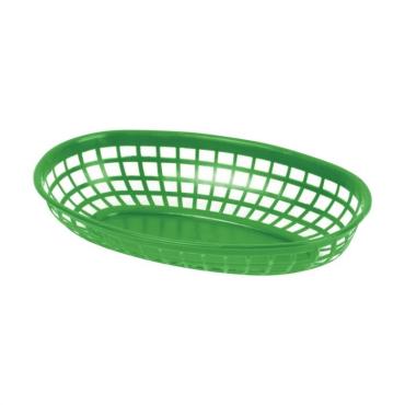 Thunder Group PLBK938G Green Oval Fast Food Basket 238mm