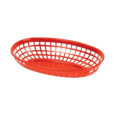 Thunder Group PLBK938R Red Oval Fast Food Basket 238mm