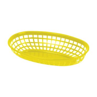 Thunder Group PLBK938Y Yellow Oval Fast Food Basket 238mm