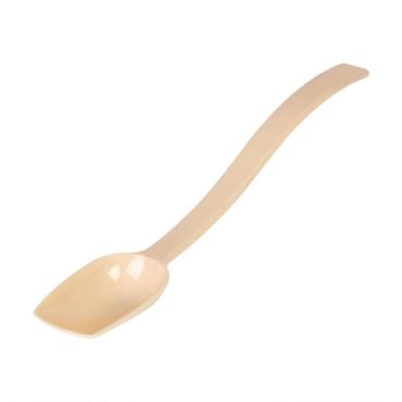 Thunder Group PLBS010BG Beige Solid Polycarbonate Buffet Spoon, 254mm 3/4 Oz (12 Pack)