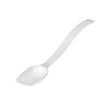 Thunder Group PLBS010WH White Solid Polycarbonate Buffet Spoon, 254mm 3/4 Oz (12 Pack)