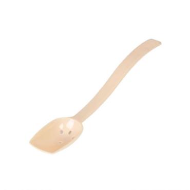Thunder Group PLBS110BG Beige Perforated Polycarbonate Buffet Spoon, 254mm 3/4 Oz (12 Pack)