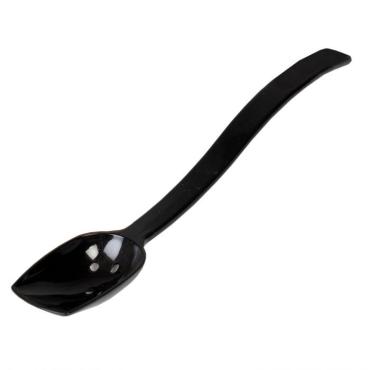 Thunder Group PLBS110BK Black Perforated Polycarbonate Buffet Spoon, 254mm 3/4 Oz (12 Pack)