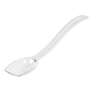 Thunder Group PLBS110CL Clear Perforated Polycarbonate Buffet Spoon, 254mm 3/4 Oz (12 Pack)
