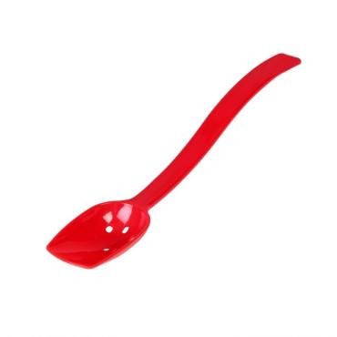Thunder Group PLBS110RD Red Perforated Polycarbonate Buffet Spoon, 254mm 3/4 Oz (12 Pack)