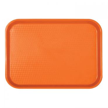 Thunder Group PLFFT1014RR Orange Fast Food Tray 265mm x 345mm