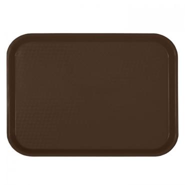 Thunder Group PLFFT1216BR Brown Fast Food Tray 305mm x 412mm