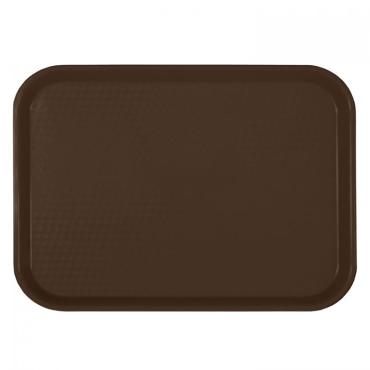 Thunder Group PLFFT1418BR Brown Fast Food Tray 355mm x 450mm