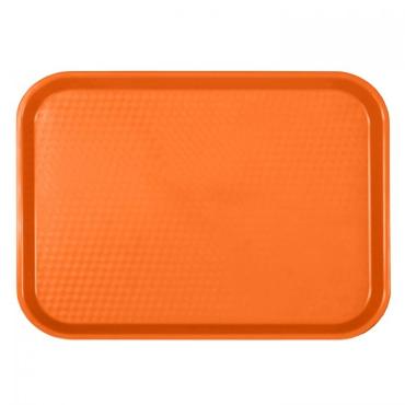 Thunder Group PLFFT1418RR Orange Fast Food Tray 355mm x 450mm