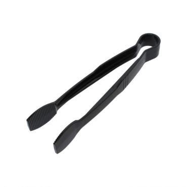 Thunder Group PLFTG009BK Black Flat Grip Tongs 6