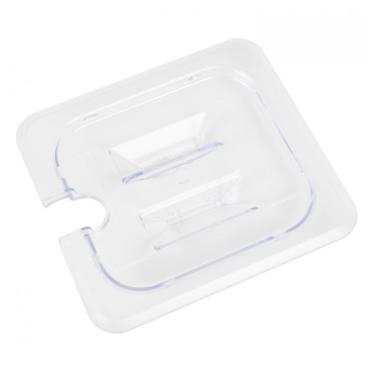 TG - Notched Clear Polycarbonate GN 1/6 Gastronorm Container Cover PLPA7160CS