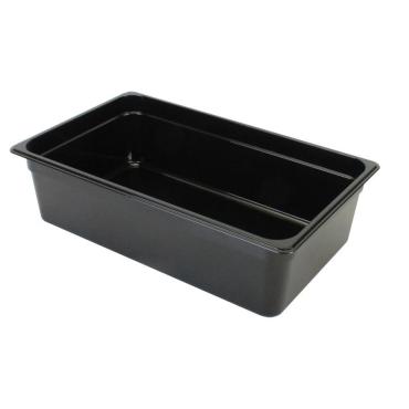 TG - GN 1/1, 150mm Deep, 19.5Ltr Gastronorm Container, Black Polycarbonate 