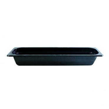 TG - GN 2/4, 65mm Deep Gastronorm Container, Black Polycarbonate