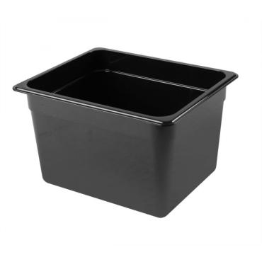 TG - GN , 200mm Deep, 10.8Ltr Gastronorm Container, Black Polycarbonate