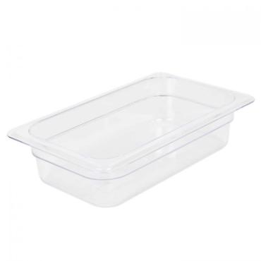 TG - GN 1/4, 65mm Deep, 1.6Ltr Gastronorm Container, Clear Polycarbonate