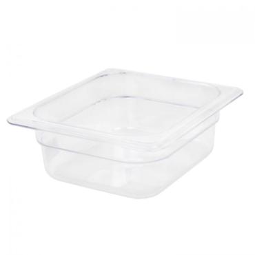 TG - GN 1/6, 65mm Deep, 1.05Ltr Gastronorm Container, Clear Polycarbonate