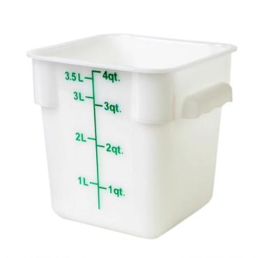 Thunder Group PLSFT004PP Polypropylene Square Food Storage Container 3.8Ltr