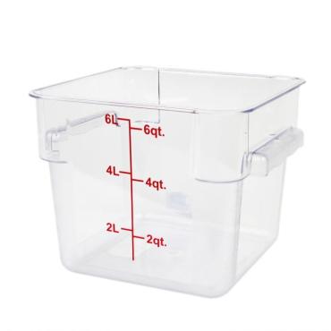 Thunder Group PLSFT006PC Polycarbonate Square Food Storage Container 5.7Ltr