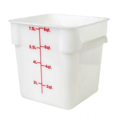 Thunder Group PLSFT008PP Polypropylene Square Food Storage Container 7.6Ltr